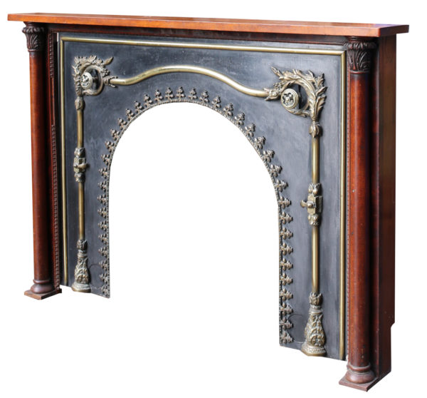 An Antique English Regency Style Fireplace