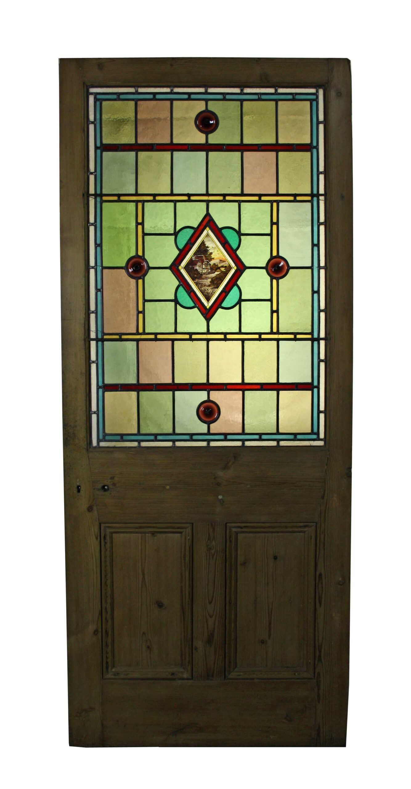A Reclaimed Stained Glass Door UK Heritage