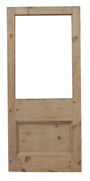 A 19th Century Stripped Pine Exterior or Front Door
