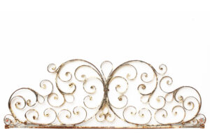 An Antique Wrought Iron Gate Overthrow