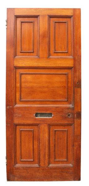 A Victorian Carved Oak Front or Exterior Door