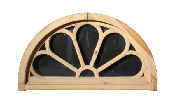 An Antique Glazed Fanlight and Frame