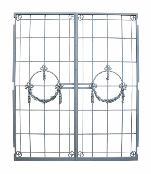 A Pair of Reclaimed Antique Wrought Iron Gates
