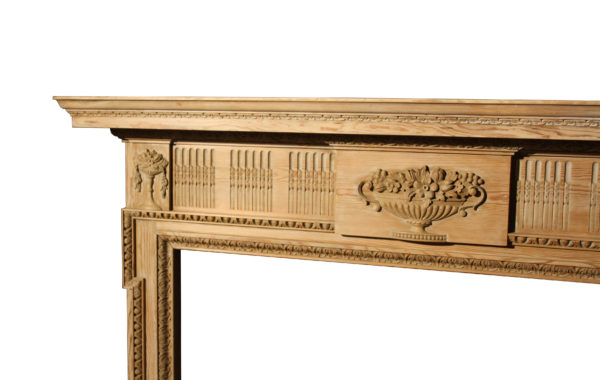 A Reclaimed Georgian Style Carved Fire Surround