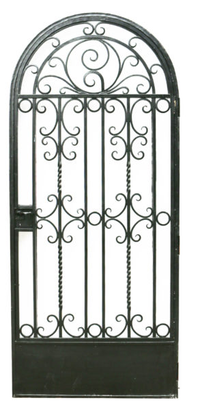 A 1930s Wrought Iron Arched Gate or Door