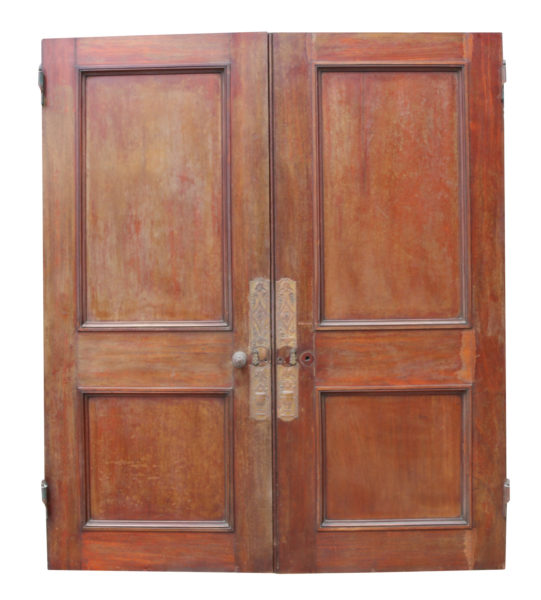 Set of 19th Century English Mahogany Double Doors