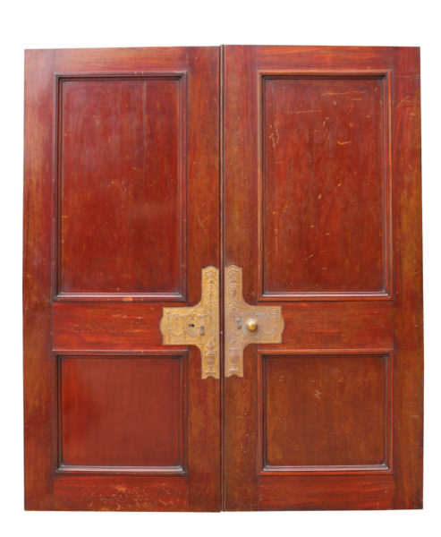 Set of 19th Century English Mahogany Double Doors