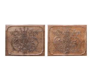 Pair of Early 19th Century Carved Oak Wall Panels