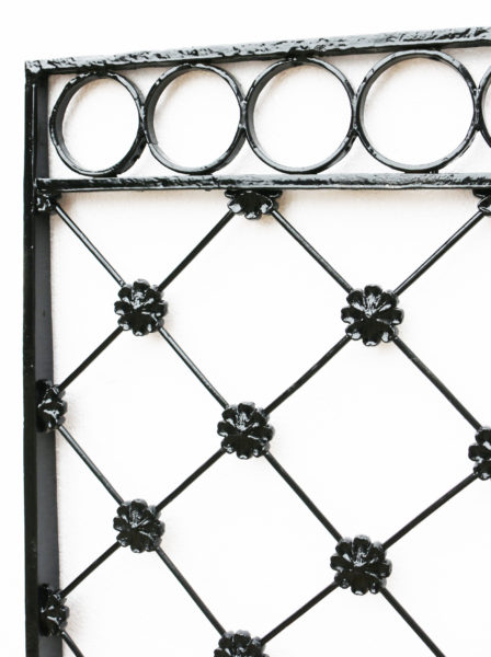 An Antique Wrought Iron Railing Panel