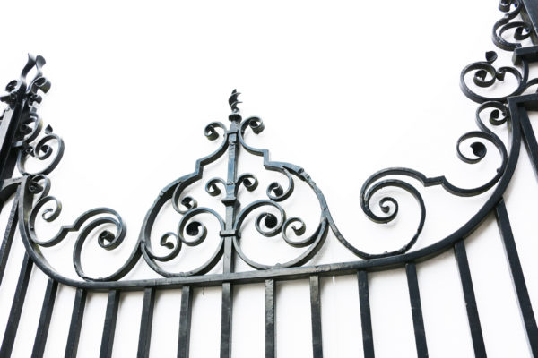 A Pair of Antique Wrought Iron Driveway Gates 12 ft / 3.7m