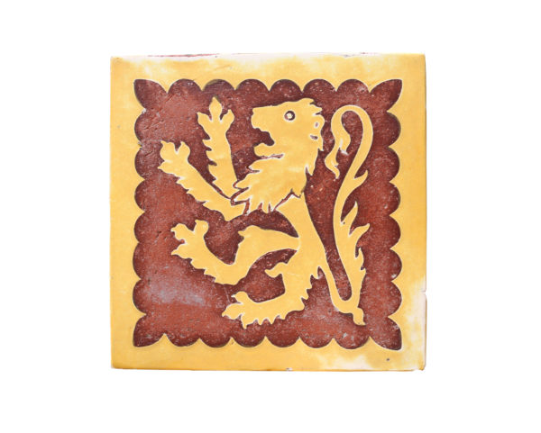 An Antique A W Pugin Minton English Encaustic Tile