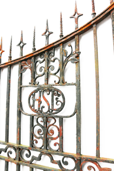 A Pair of Antique Wrought Iron Driveway Gates 12ft /3.5m