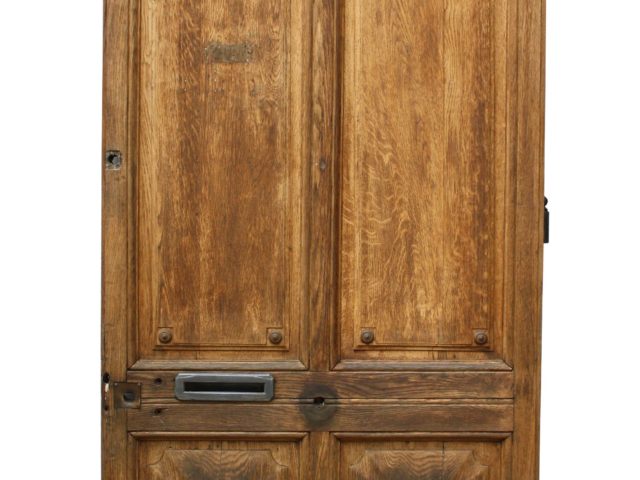 A Large Reclaimed 19th Century Oak Front Door