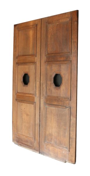 A Set of Reclaimed Glazed Oak Double Doors