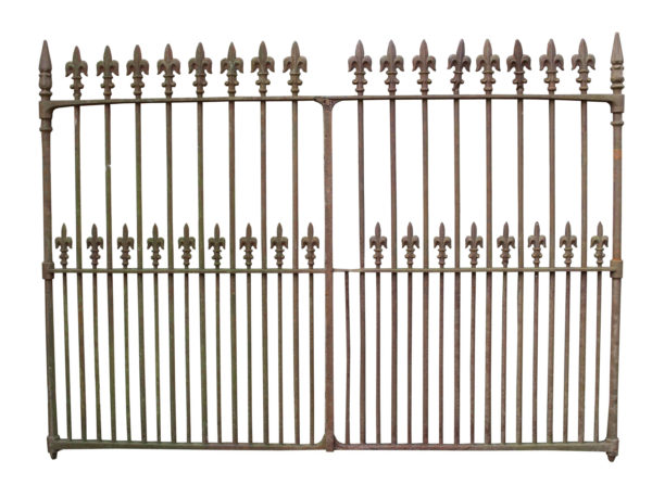 A Pair of Wrought Iron Driveway Gates