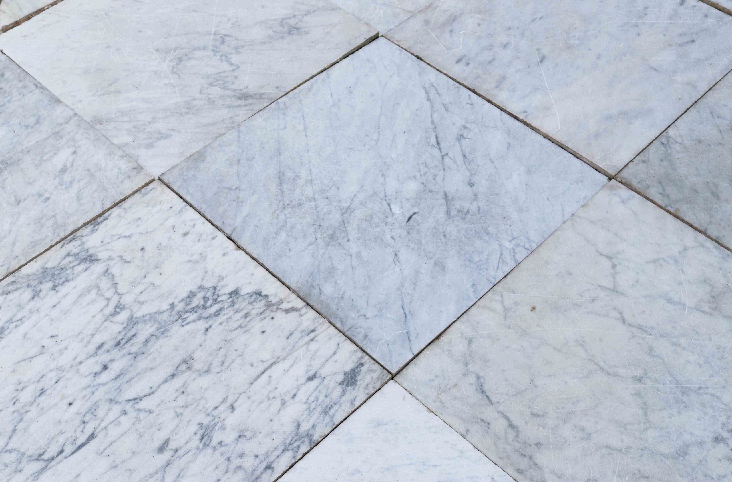 Reclaimed Antique Carrara  Marble  Floor  Tiles  32 8 m2 UK 