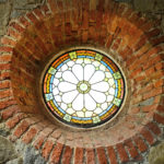 A Reclaimed Decorative Carved Limestone Window