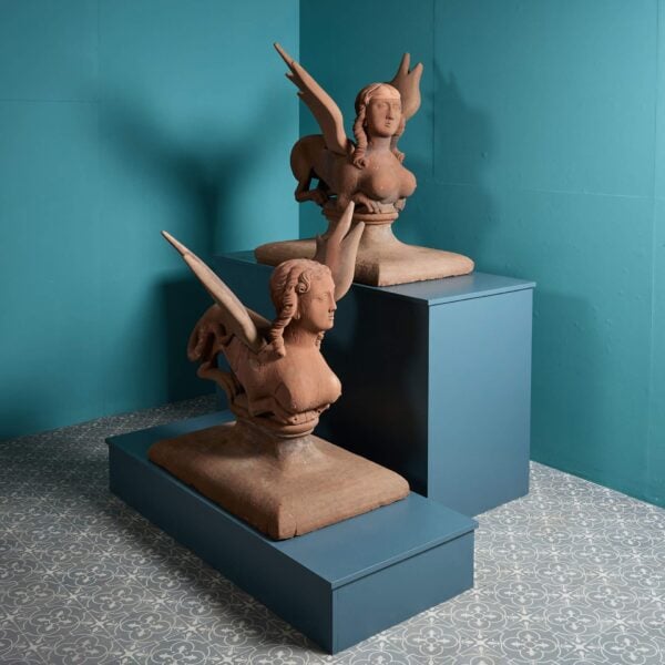 Pair of 18th Century Georgian Stone Sphinxes by James Gibbs