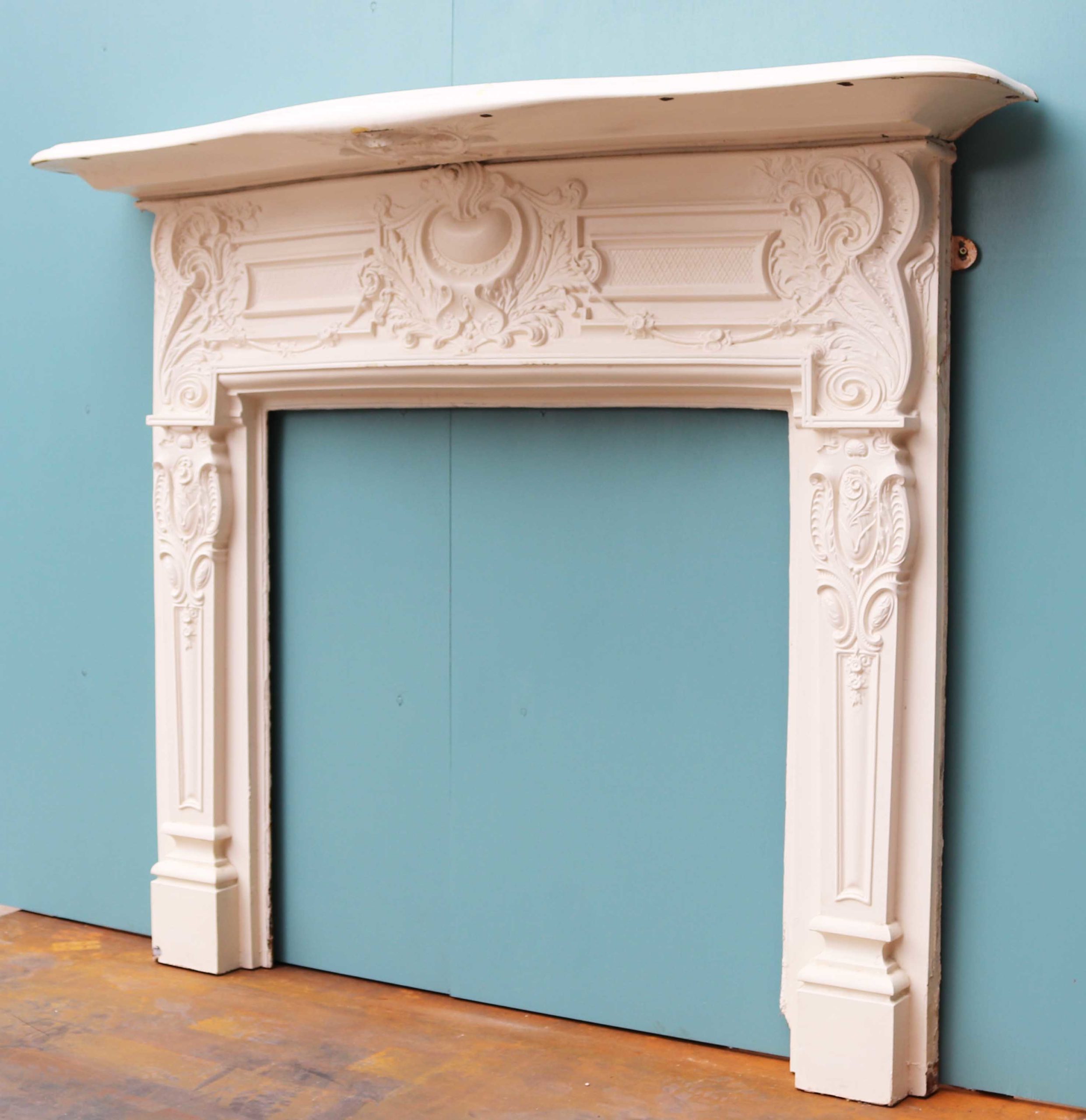 An Antique English Cast Iron Fireplace, Reclaimed Fireplace Surrounds Uk