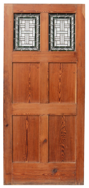 A Victorian Pitch Pine Internal Door
