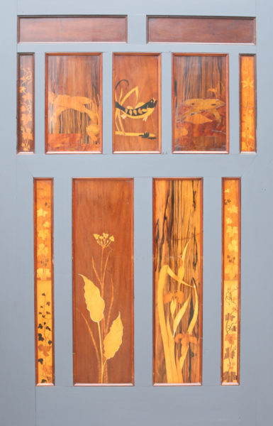 Set of Reclaimed 1930’s Marquetry Inlaid Sliding Doors