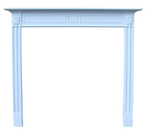 A Georgian Style Painted Pine Fire Surround