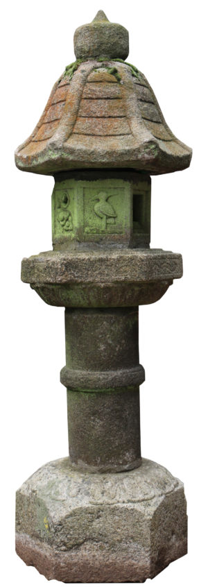 An Antique Japanese Granite Toro or Kasuga Lantern
