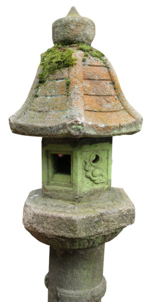 An Antique Japanese Granite Toro or Kasuga Lantern