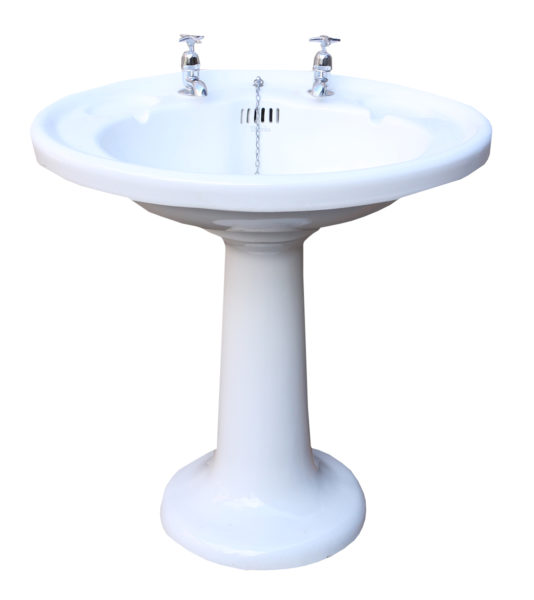 A Reclaimed Shanks Pedestal Basin or Sink