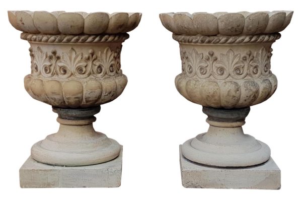 Pair of Fine Pulham & Son Stoneware Urns