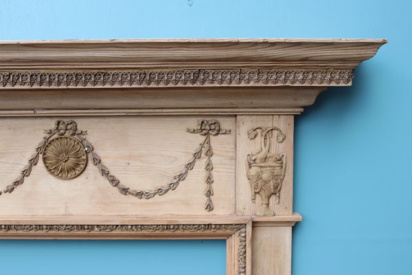 A George III Pine and Gesso Fire Surround