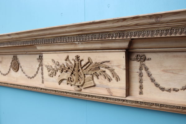 A George III Pine and Gesso Fire Surround