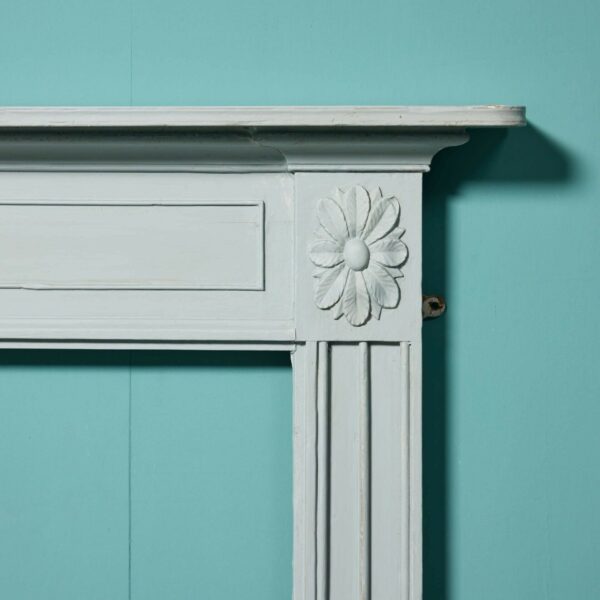 A Georgian Style Painted Pine Fire Surround