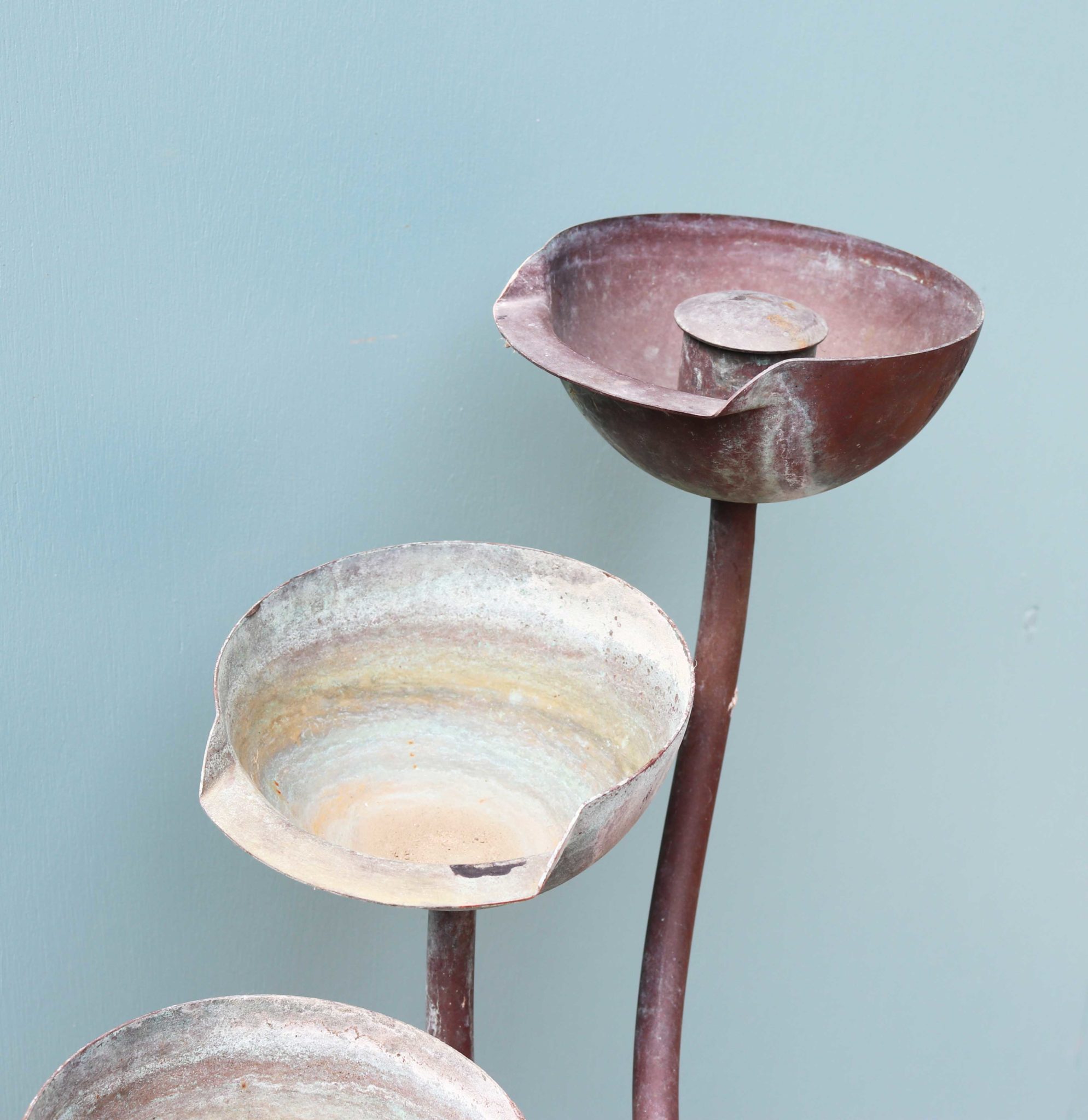 A Reclaimed Copper Cascading Water Fountain UK Architectural Heritage