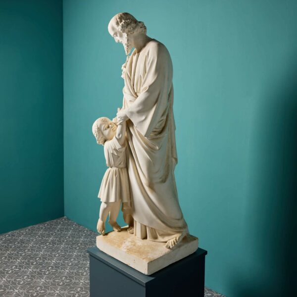 Antique Plaster Sculpture or Statue of St. Joseph