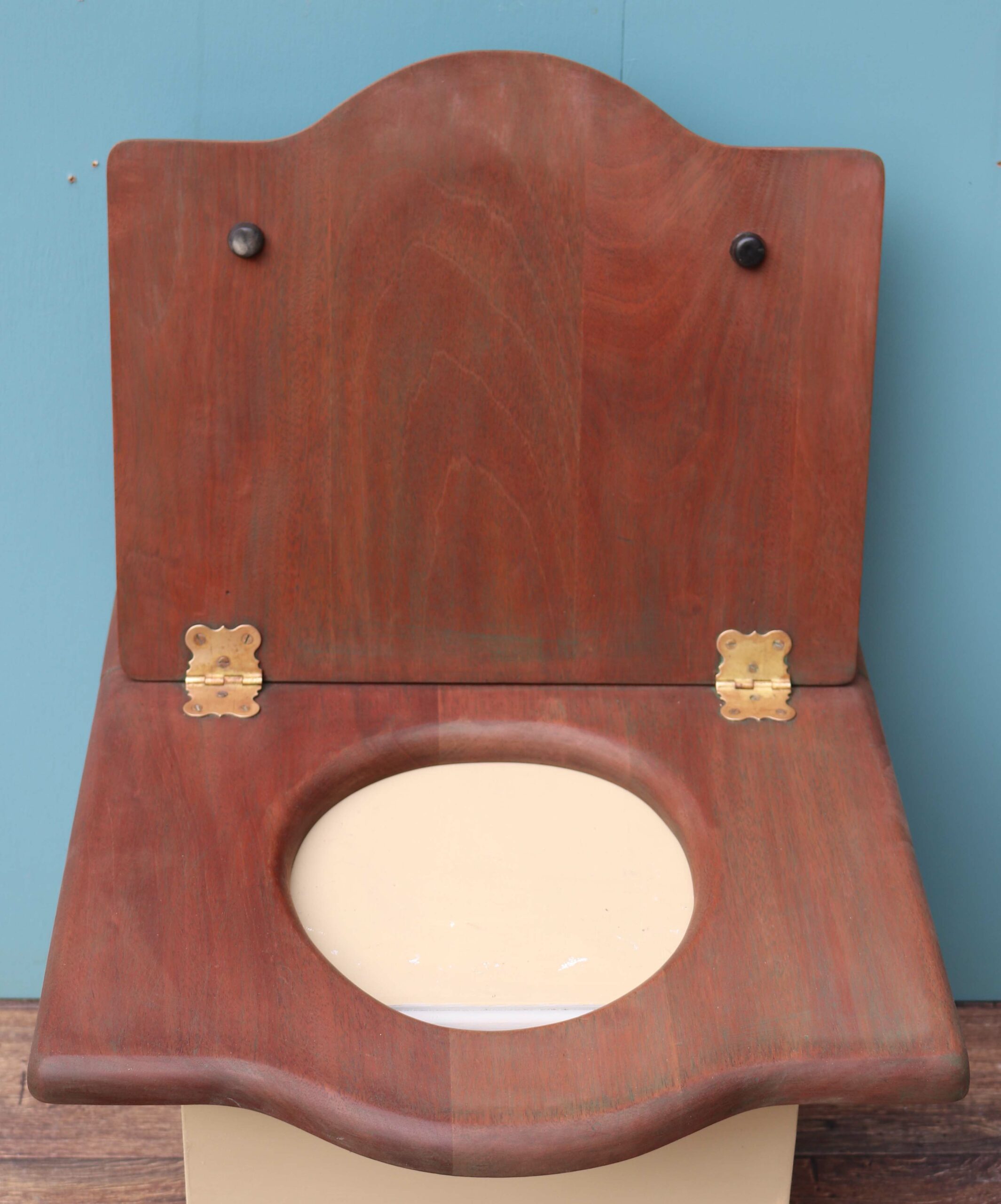 An Antique Mahogany Toilet Seat - UK Heritage