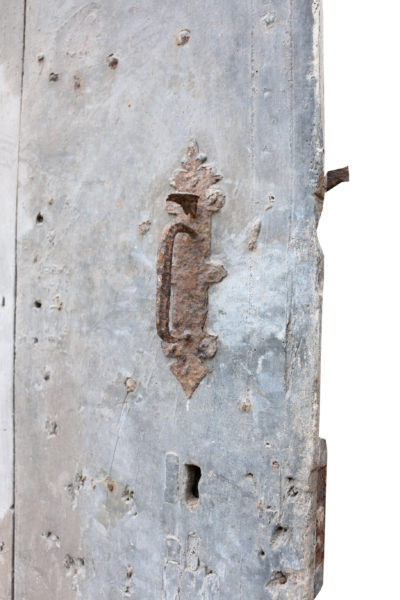 A 17th Century English Exterior Elm Plank Door