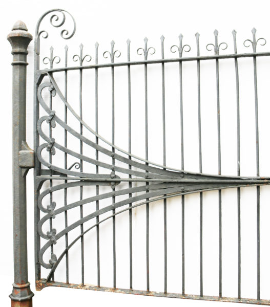 An Antique Wrought Iron Estate Gate