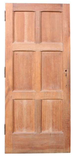 A Reclaimed English Oak Six Panel Exterior Door