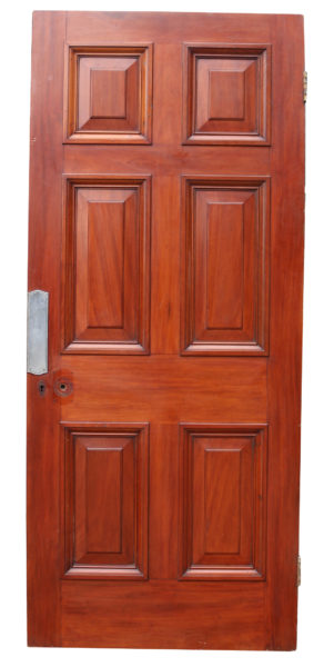 An Antique Mahogany Six Panel Door