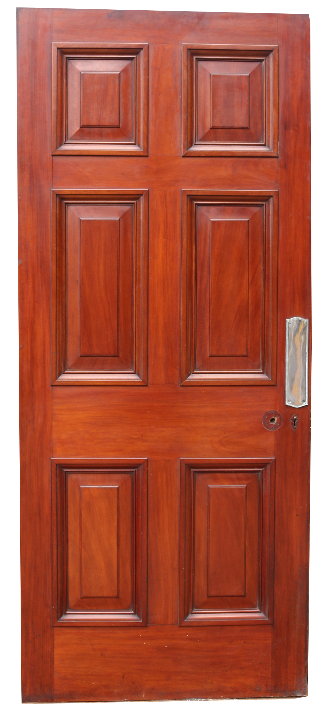 An Antique Mahogany Six Panel Door - UK Heritage