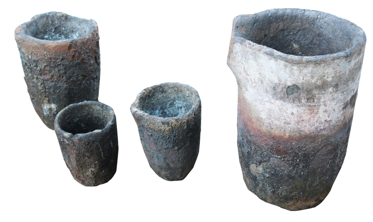 A Set of Four Foundry Crucibles UK Architectural Heritage