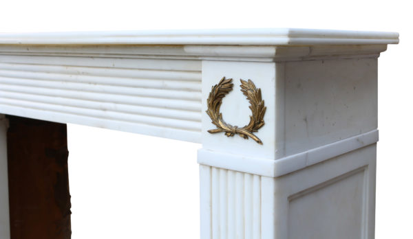 An Antique Louis Philippe Statuary Marble Fire Surround