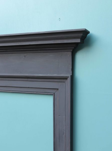 An Antique Painted Pine Fireplace