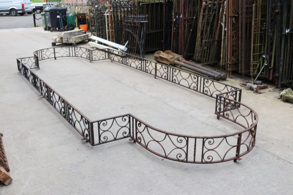 A Reclaimed Wrought Iron Pool Surround