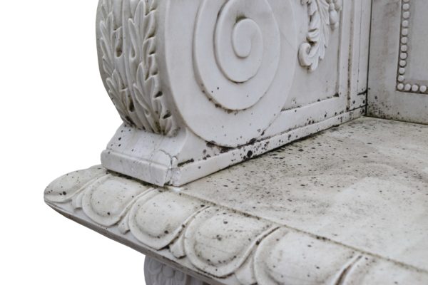 A Reclaimed Carved Marble Bench or Garden Seat