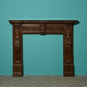 Reclaimed 19th Century Carved Oak Fire Surround