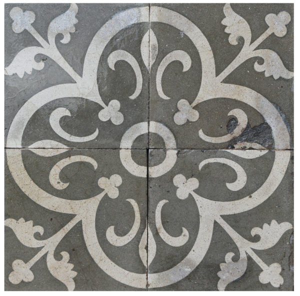 Reclaimed Patterned Encaustic Floor Tiles 5.64  m2 (60 sq ft)
