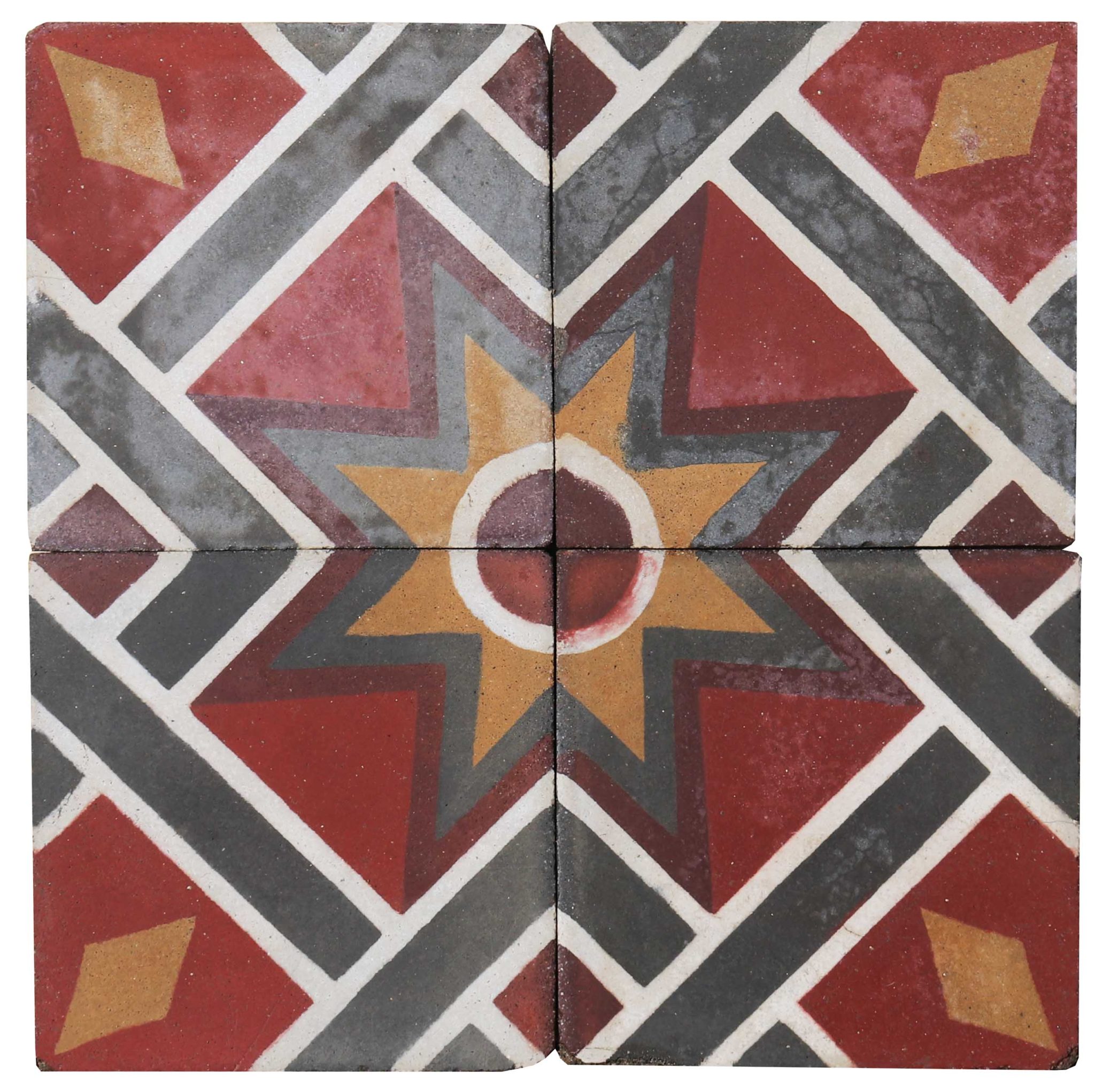 Reclaimed Geometric Floor Tiles 4 m2 (43 sq ft) - UK Heritage