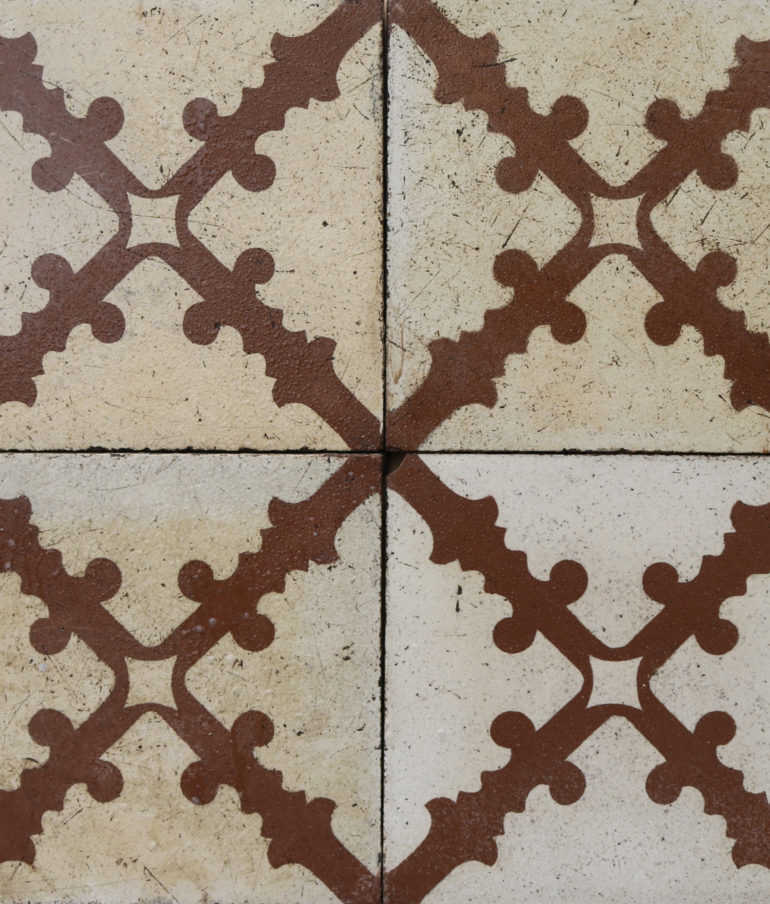 Reclaimed Patterned Encaustic Floor Tiles 19.2 m2 (206 sq ft) Reclaimed Patterned Encaustic Floor Tiles 19.2 m2 (206 sq ft)